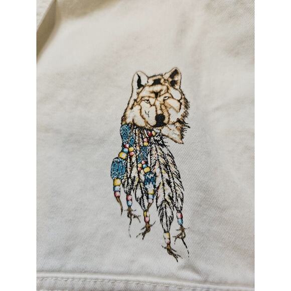 Vintage STURGIS MOTORCYCLE MENS XL SLEEVELESS BUTTON UP Canvas SHIRT VEST Eagle - Picture 5 of 8